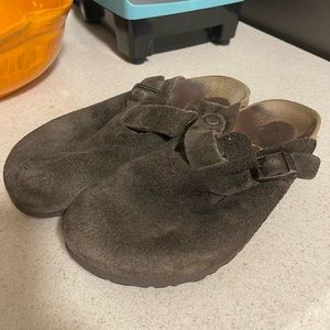 Birkenstock suede clogs size 38